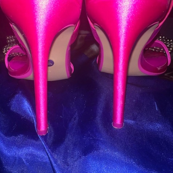 Zara's Women's Rhinestone Bow High Heels slingback - Picture 2 of 6